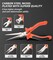 Mini Pliers Set,6-piece Needle Nose, Diagonal, Long Nose, Bent Nose, End Cutting and Linesman, for Jewelry, Making Crafts, Repairing Electronic Devices, with Pouch (6-Piece)